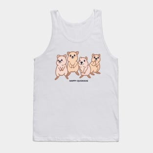 Cute Kawaii Happy Baby Quokka Drawing Tank Top